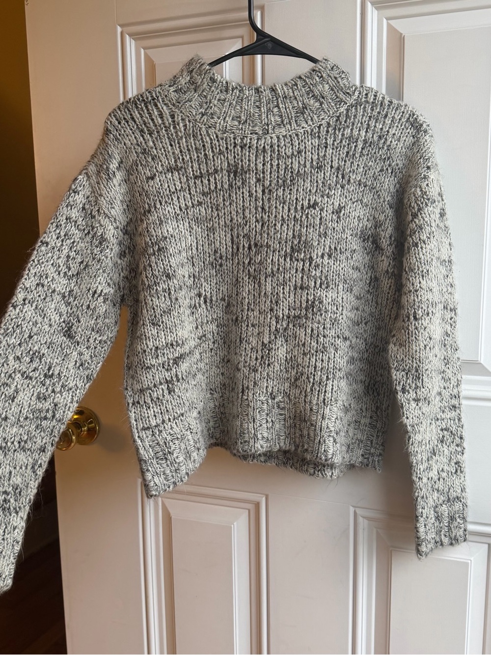 Cozy Marled Grey Crewneck Sweater